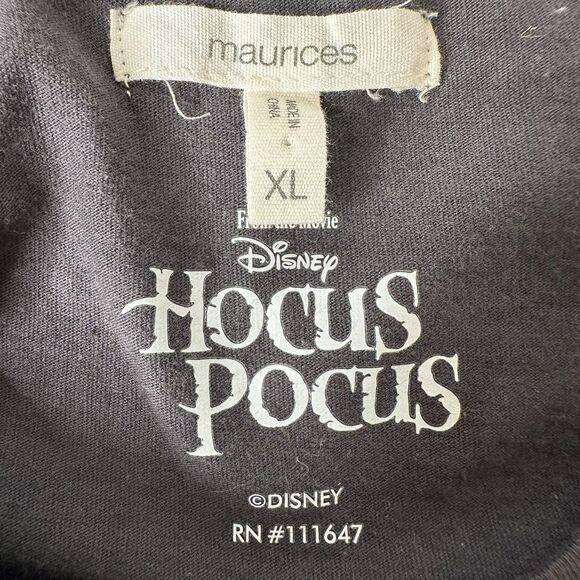 Disney Hocus Pocus T Shirt Sz XL Gray I Put A Spell On You Halloween Maurices - Picture 7 of 13